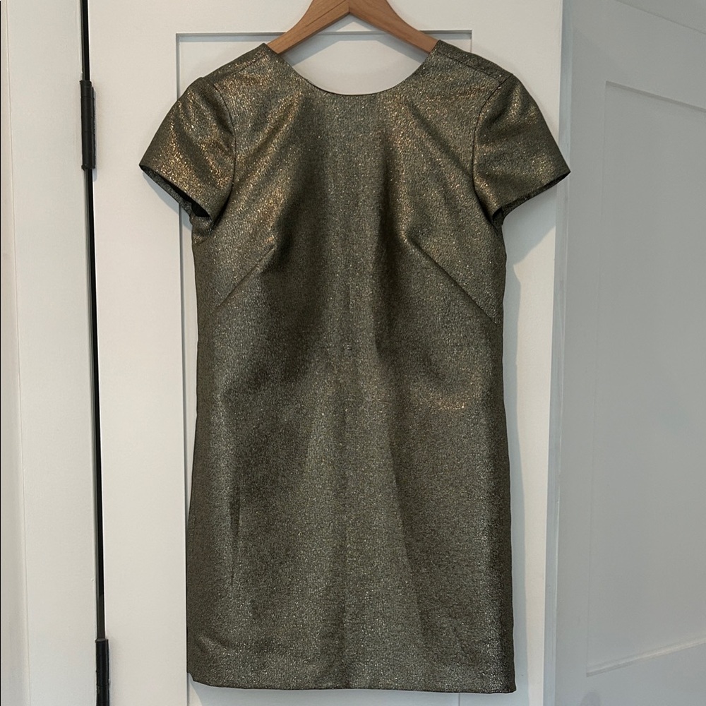 Gold Madewell Dress.  Size 0. Perfect for holiday parties.